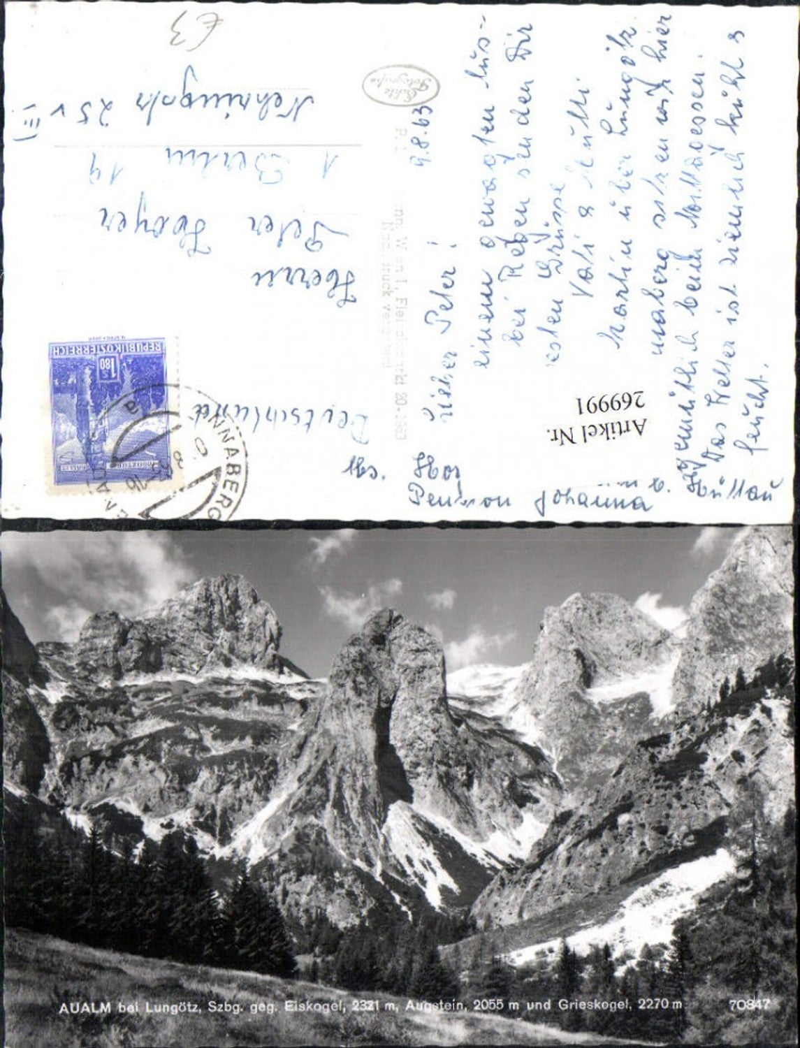 269991,Aualm b. Lungötz geg. Eiskogel Augstein u. Grieskogel Bergkulisse