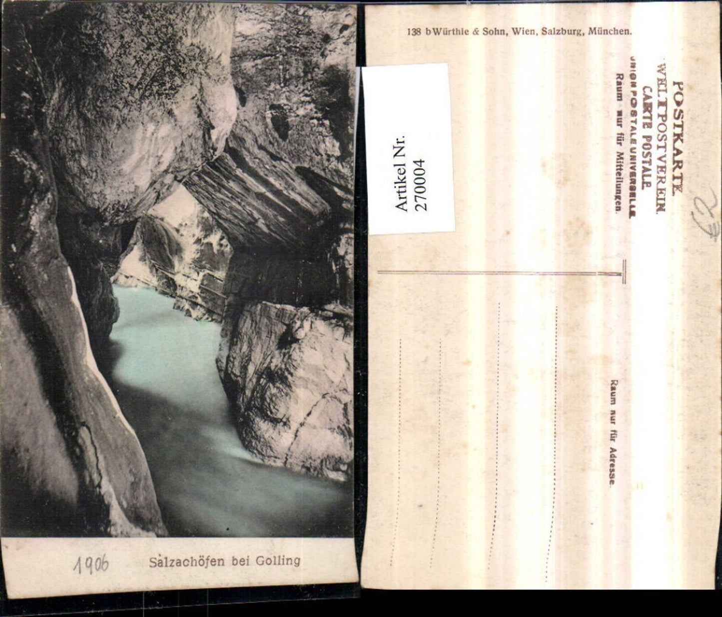 270004,Salzachöfen Schlucht b. Golling