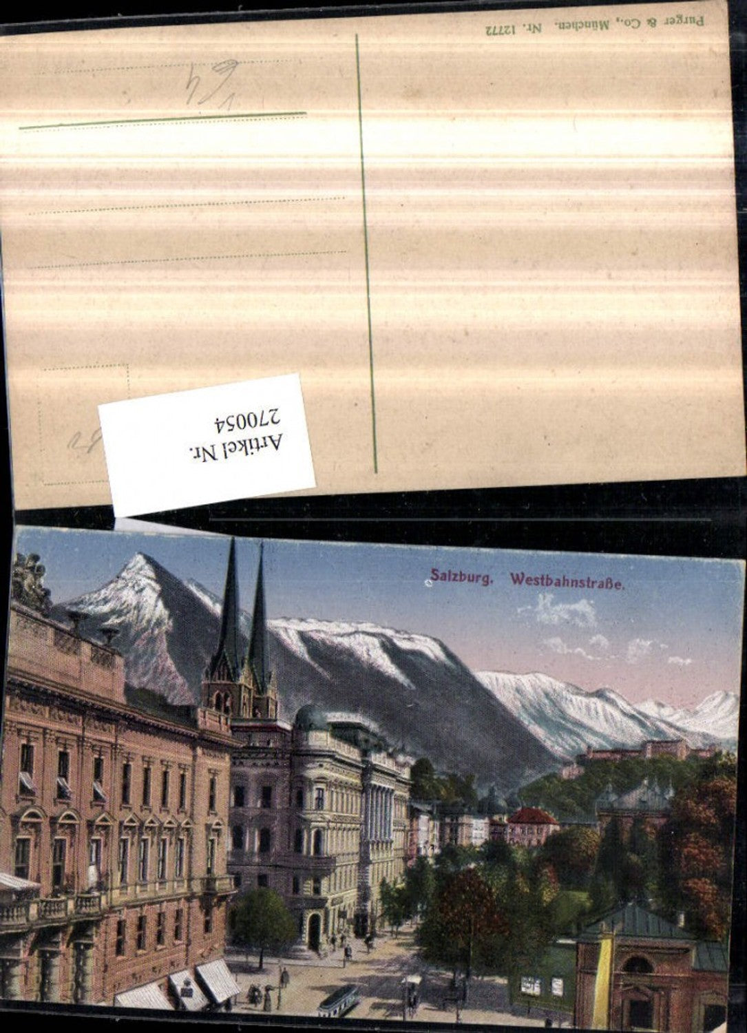 270054,Salzburg Westbahnstraße Bergkulisse pub Purger u. Co 12772