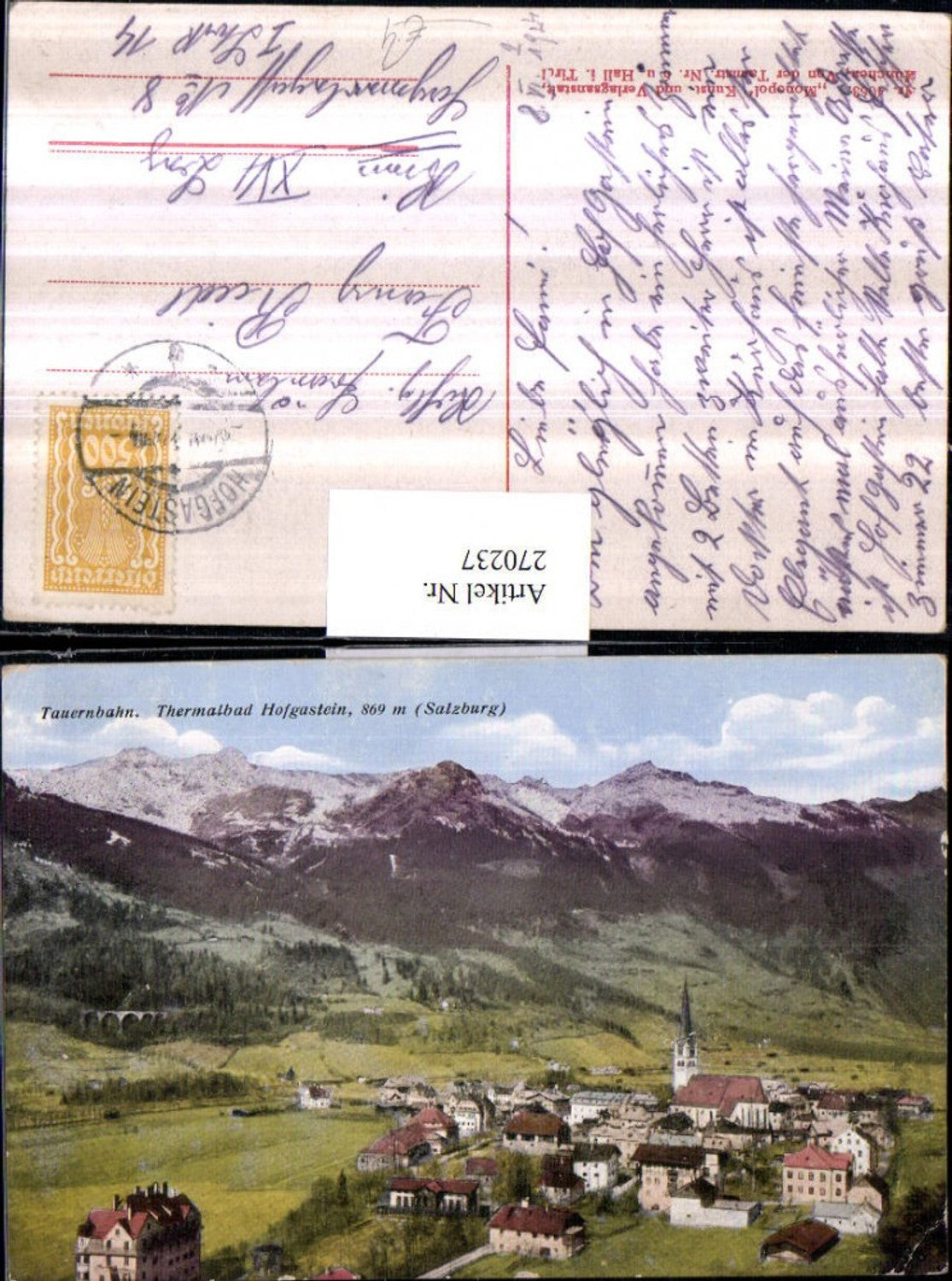 Alte Ansichtskarte – Old Postcard