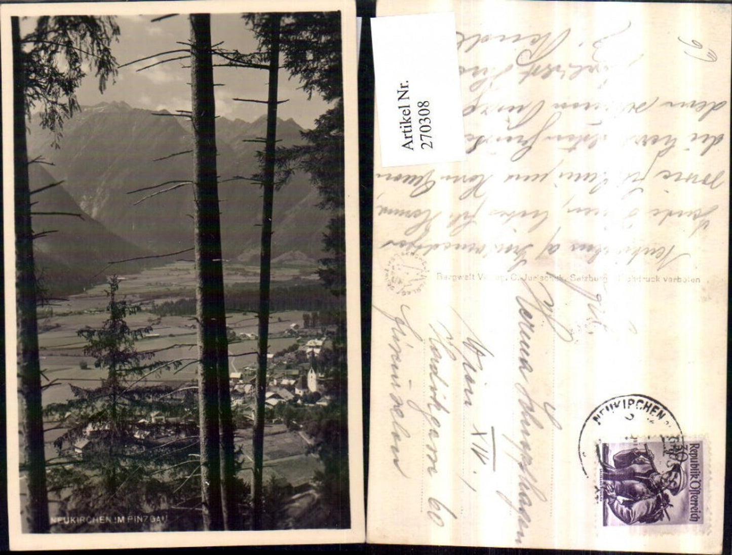 270308,Blick auf Neukirchen im Pinzgau Totale Bergkulisse