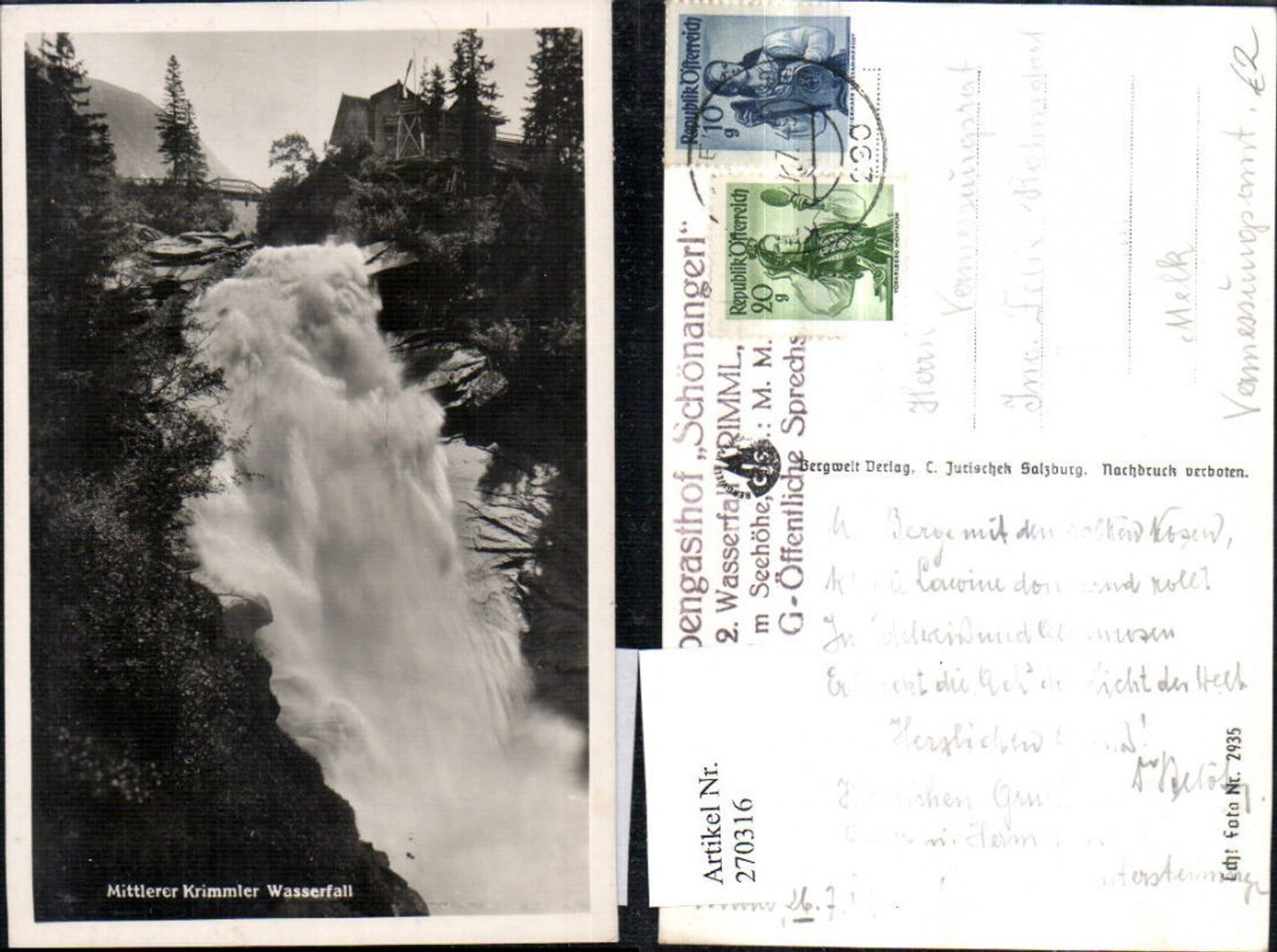 270316,Mittlerer Krimmler Wasserfall b. Krimml