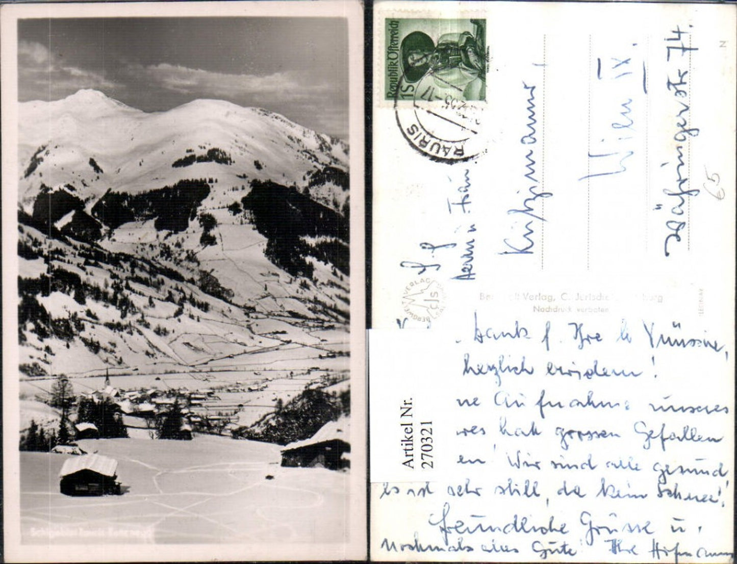 270321,Rauris Rottenegg Totale Bergkulisse Winterbild