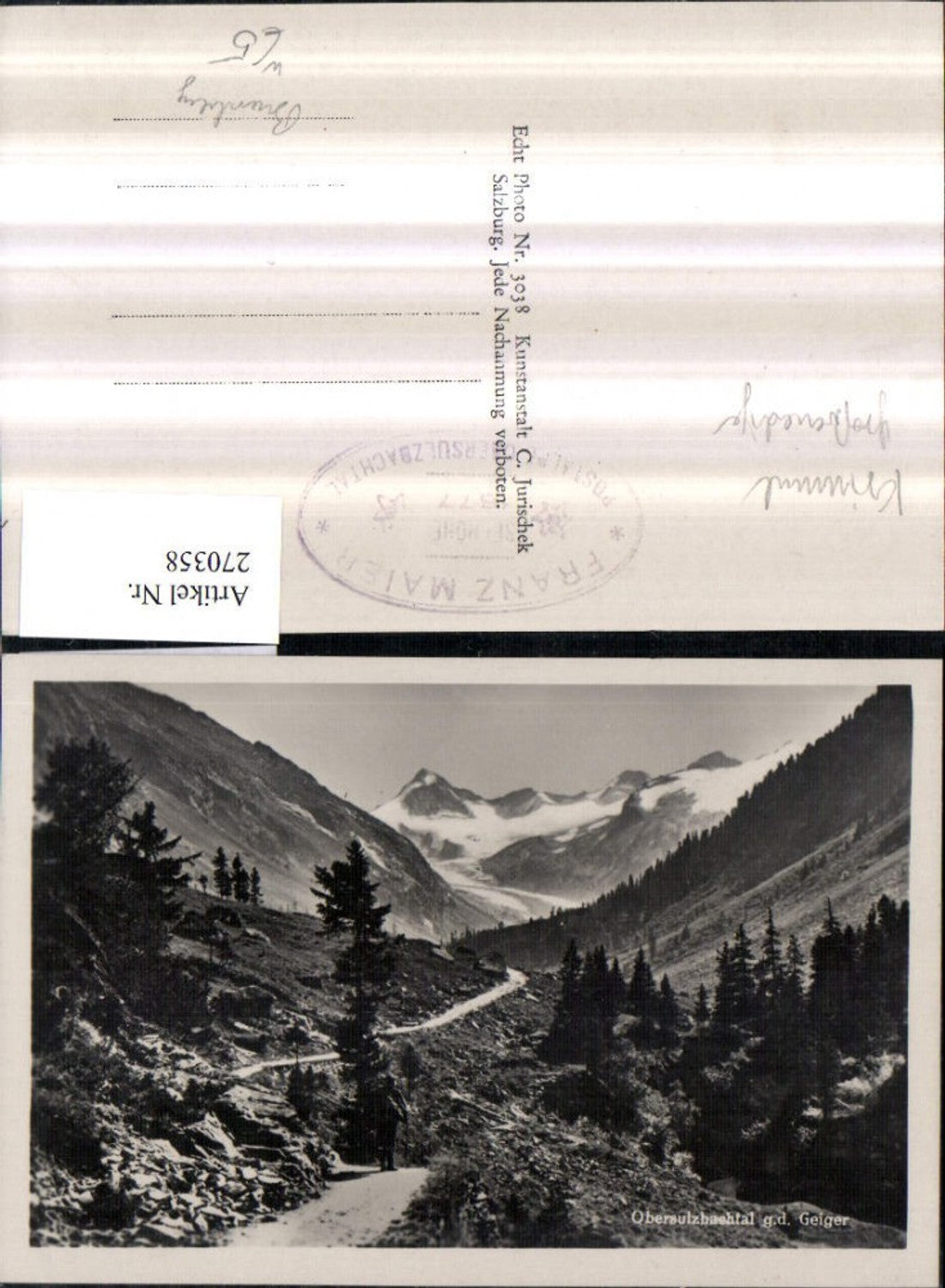 270358,Obersulzbachtal geg. d. Geiger Bergkulisse Landschaft b. Bramberg