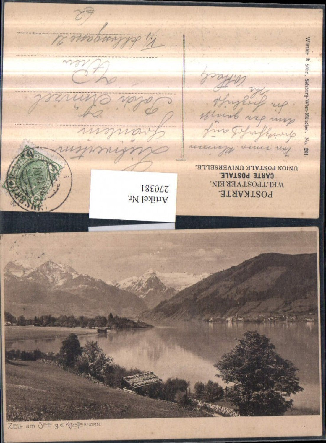 270381,Zell am See geg. d. Kitzsteinhorn Bergkulisse