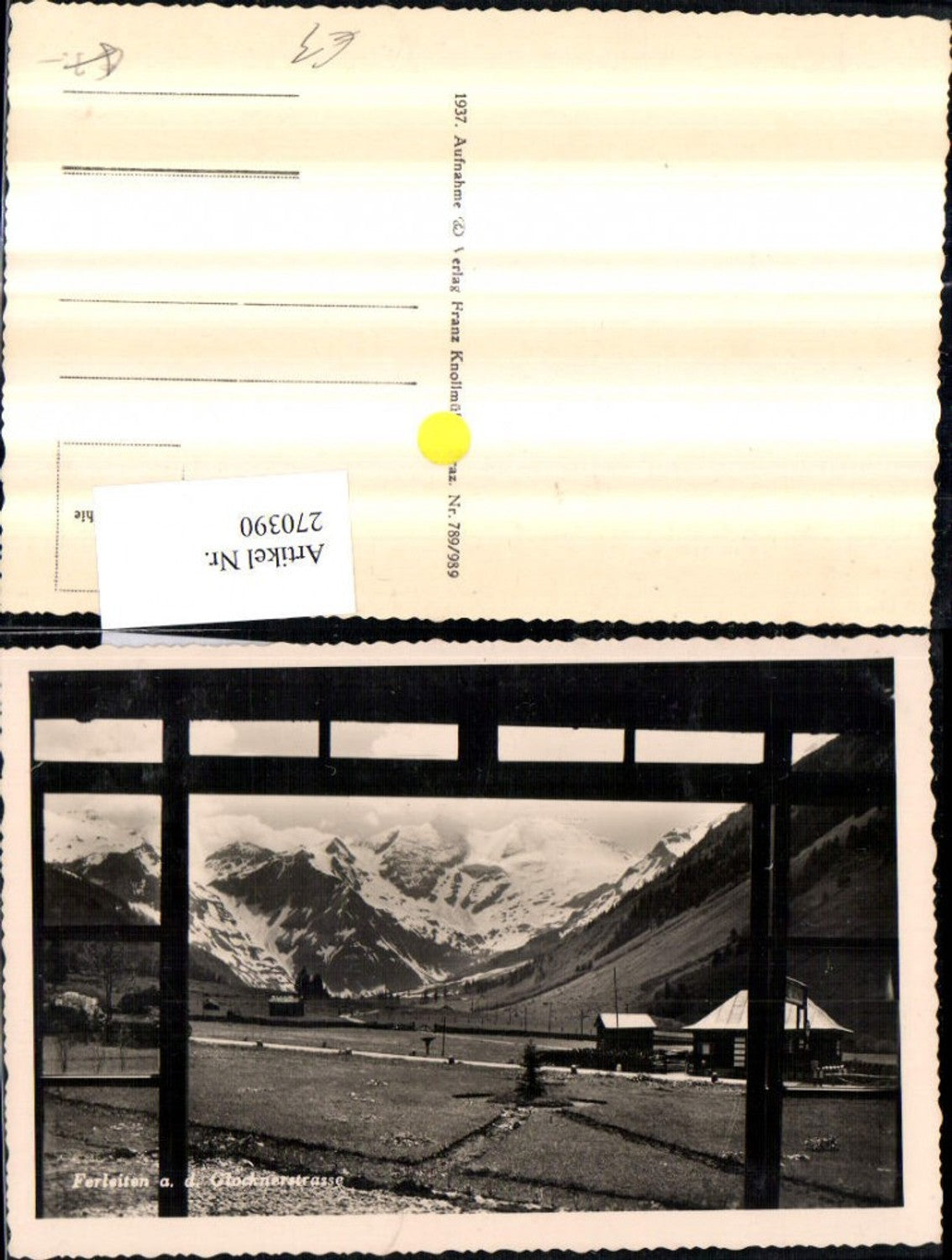 270390,Ferleiten b. Fusch an d. Glocknerstraße Bergkulisse