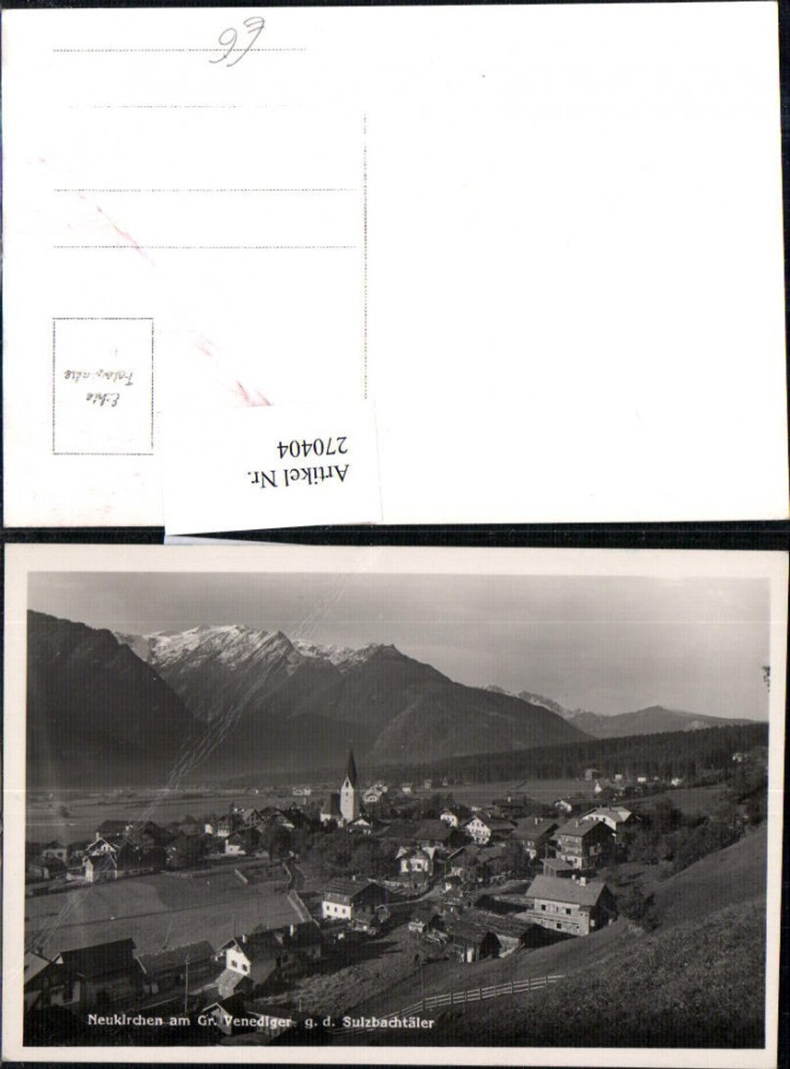 270404,Neukirchen am Großvenediger Totale geg. d. Sulzbachtäler Bergkulisse