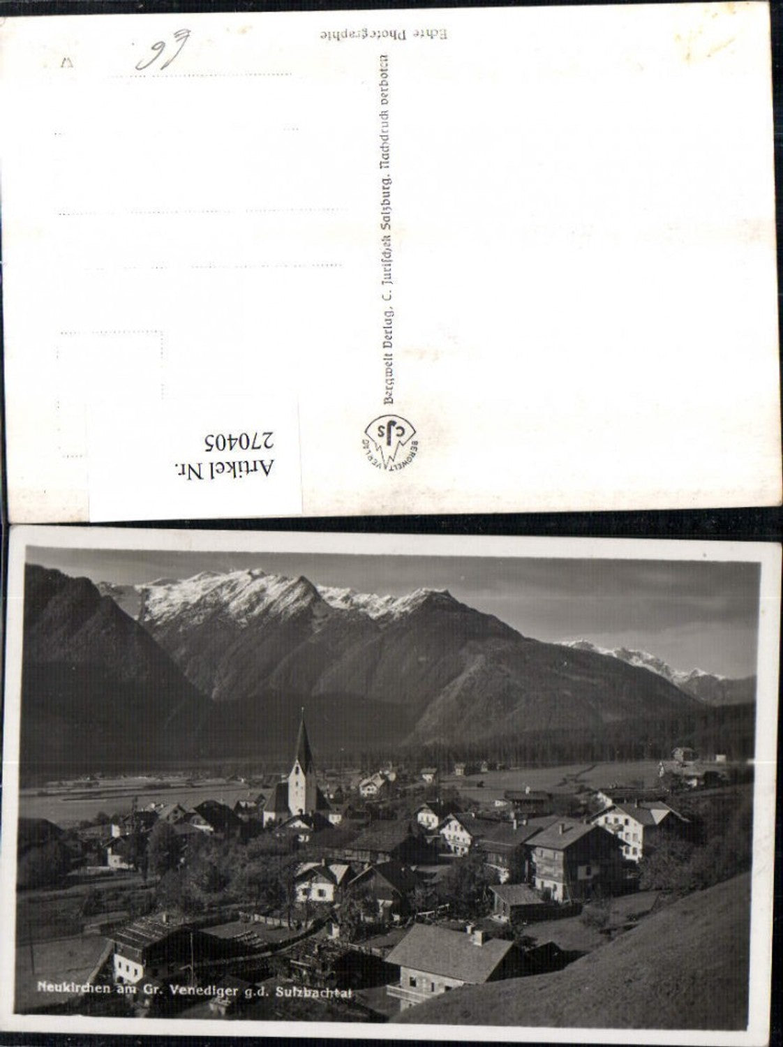 270405,Neukirchen am Großvenediger Totale geg. d. Sulzbachtal Bergkulisse