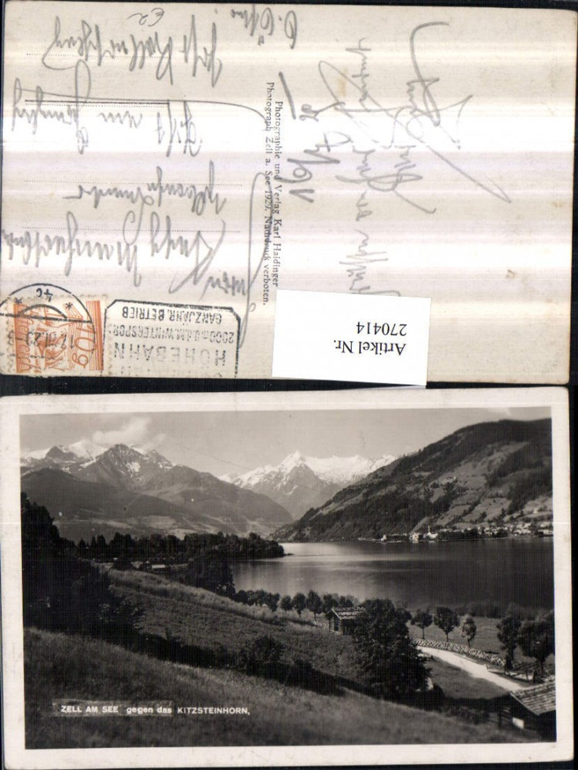 270414,Zell am See geg. d. Kitzsteinhorn Bergkulisse