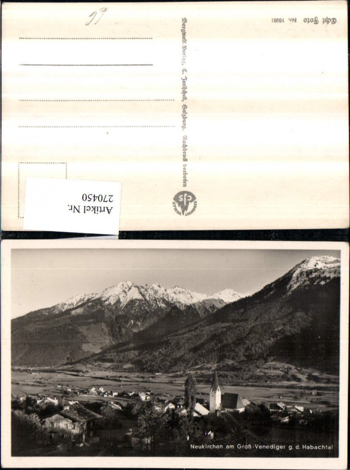 270450,Neukirchen am Großvenediger Totale geg. d. Habachtal Bergkulisse