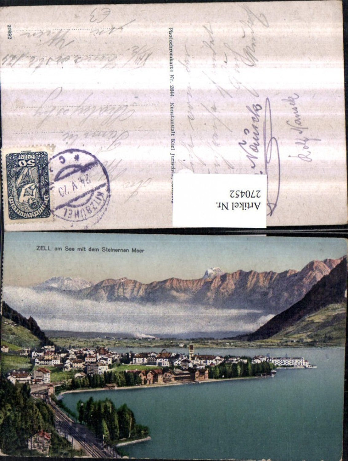 270452,Zell am See Totale m. d. Steinernen Meer Bergkulisse