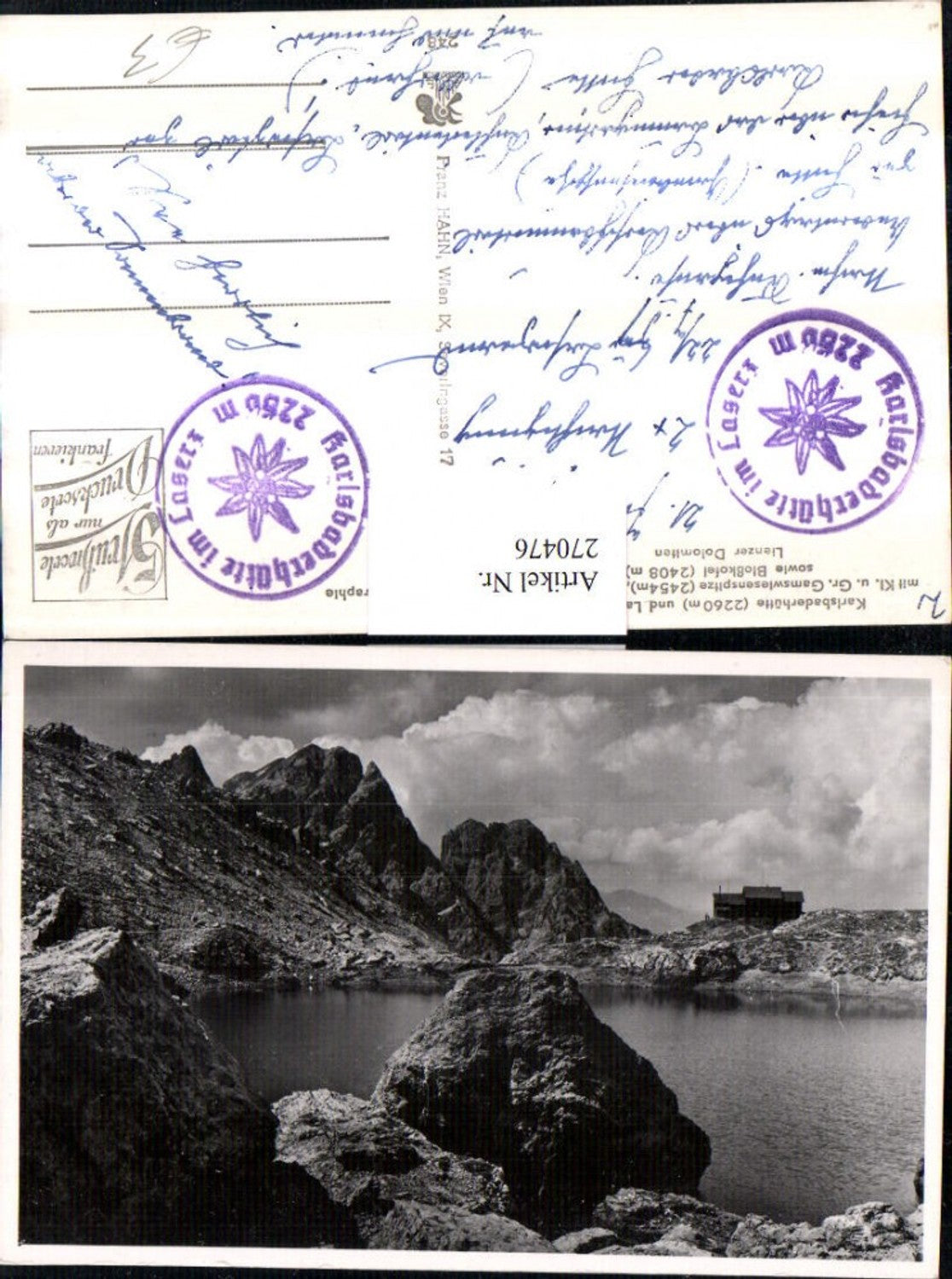 Alte Ansichtskarte – Old Postcard