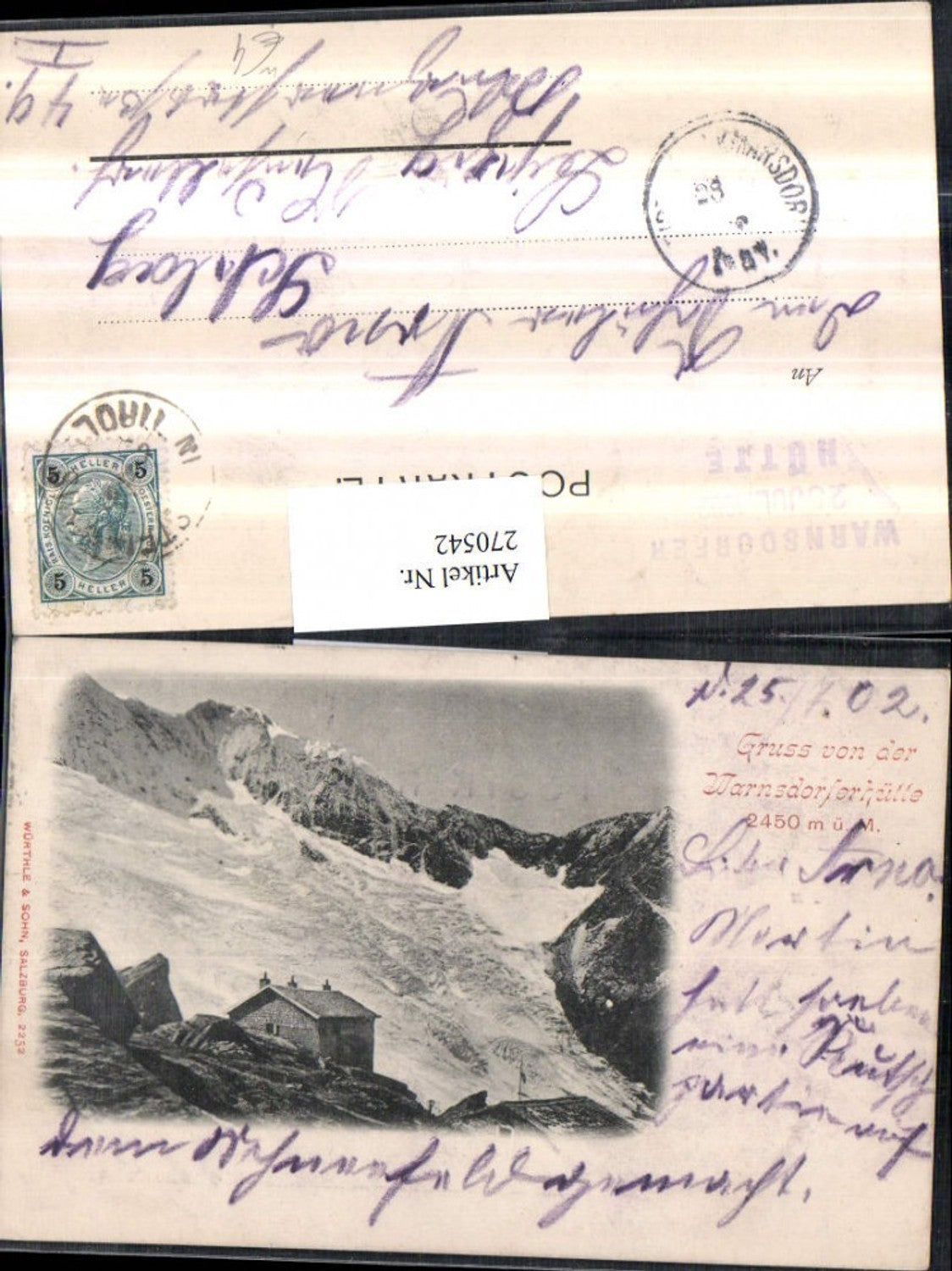 Alte Ansichtskarte – Old Postcard