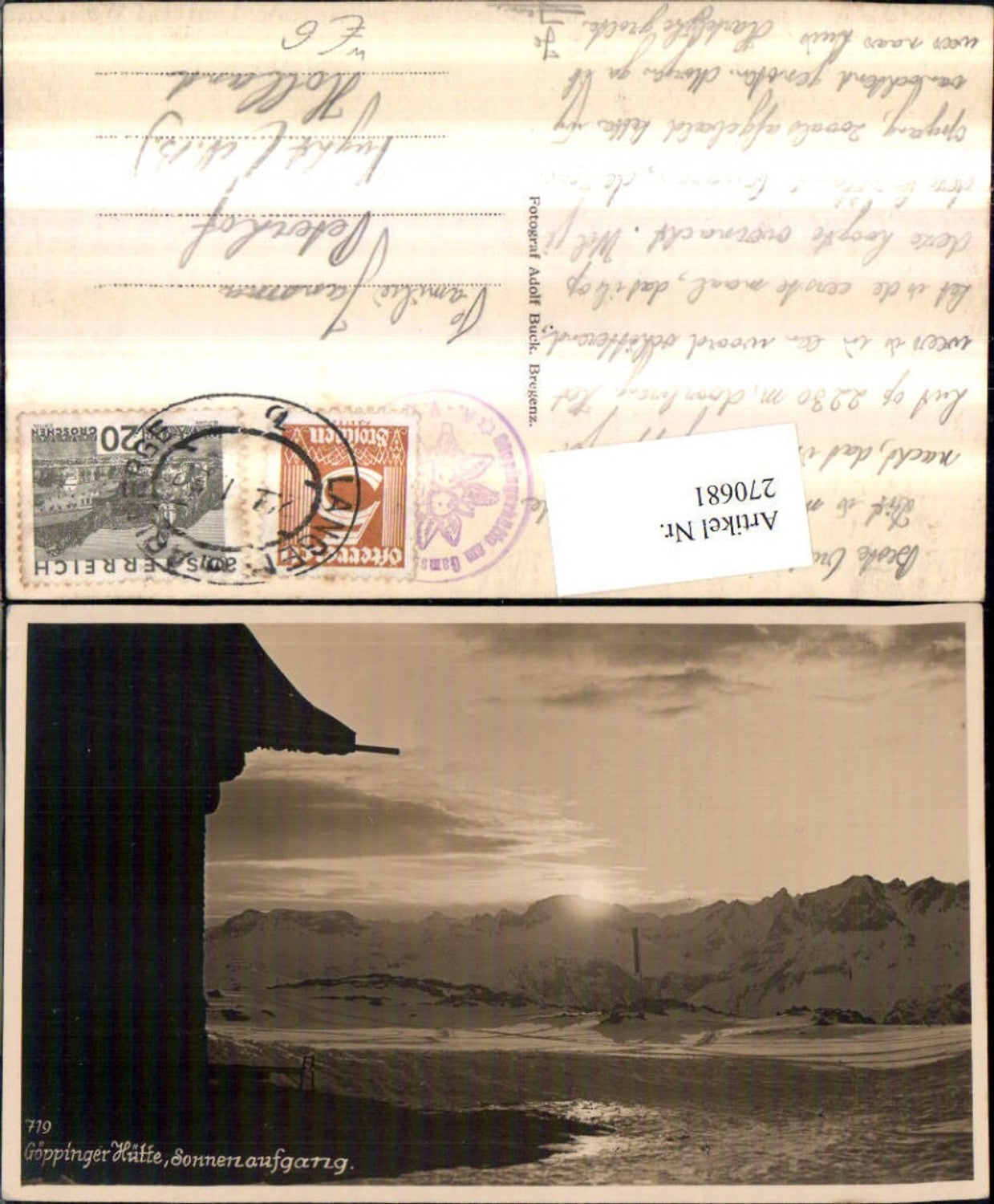 Alte Ansichtskarte – Old Postcard