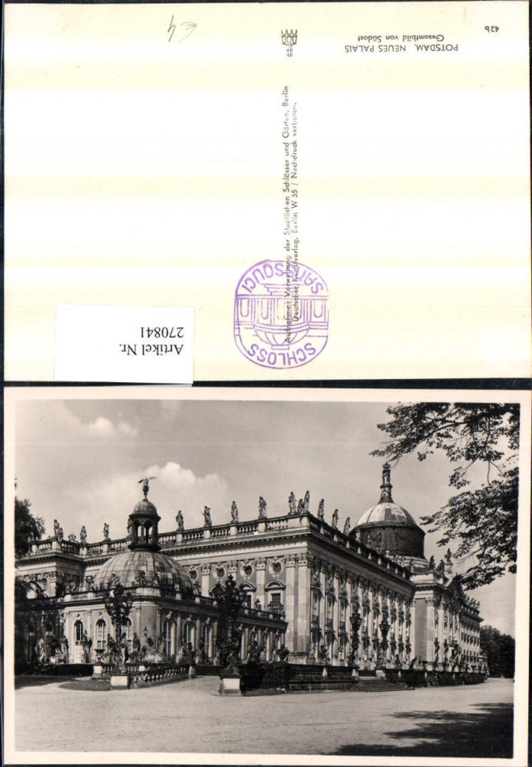 270841, Potsdam New Palace