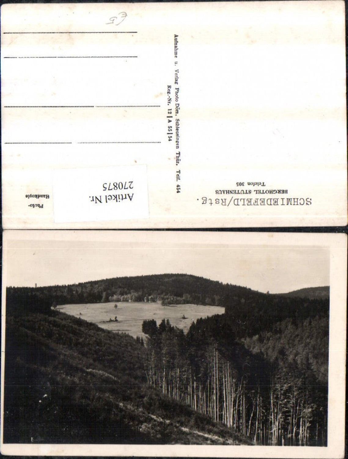 270875,Schmiedefeld am Rennsteig Berghotel Stutenhaus Landschaft