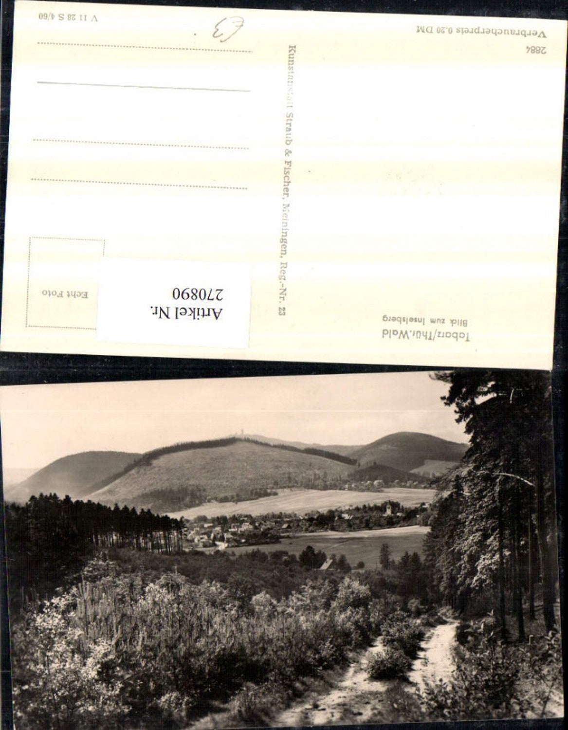 270890,Tabarz im Thüringer Wald Blick zum Inselsberg