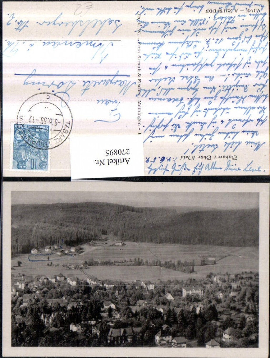 270895, Tabarz in the Thuringian Forest (Total view)