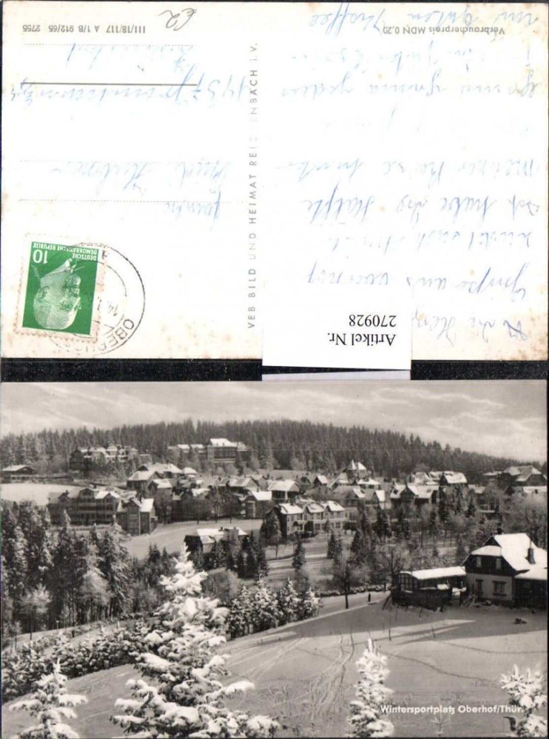 270928, Oberhof in Thuringia, Total Winter Scene, VEB