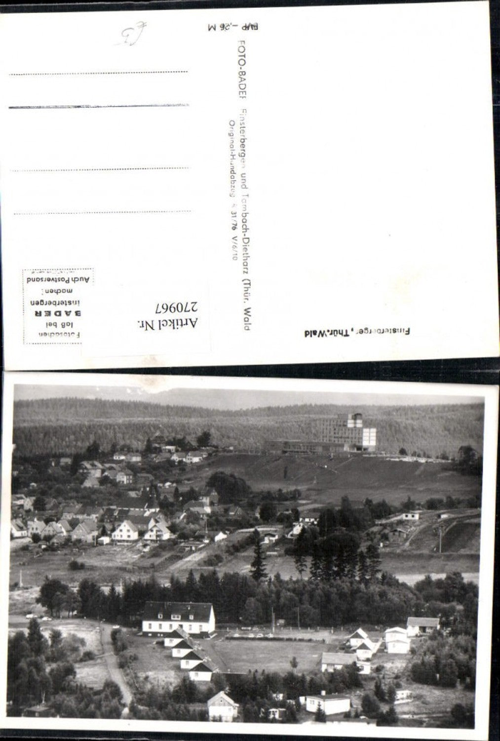 270967, Finsterberger in the Thuringian Forest, partial view