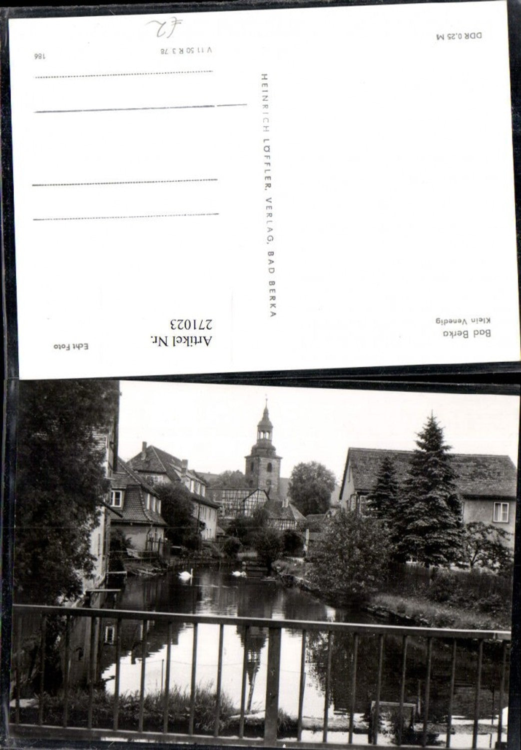 271023,Bad Berka Klein Venedig Kirchenturm Mehrbildkarte