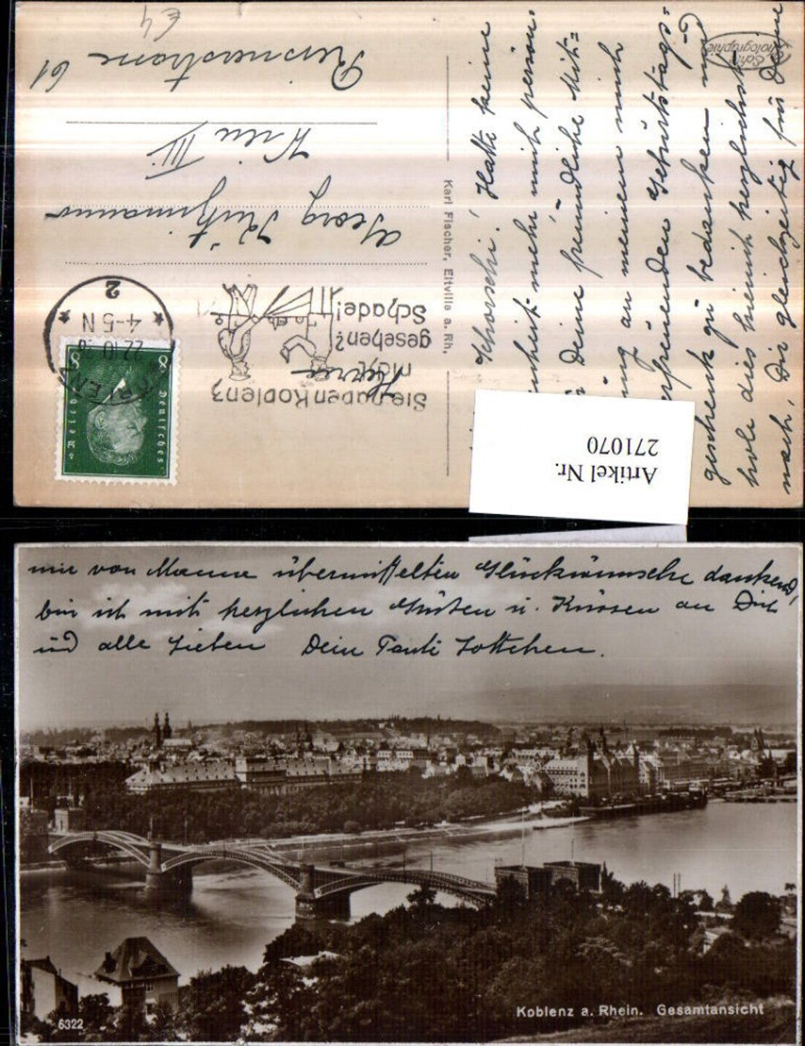 271070,Koblenz am Rhein Totale Brücke