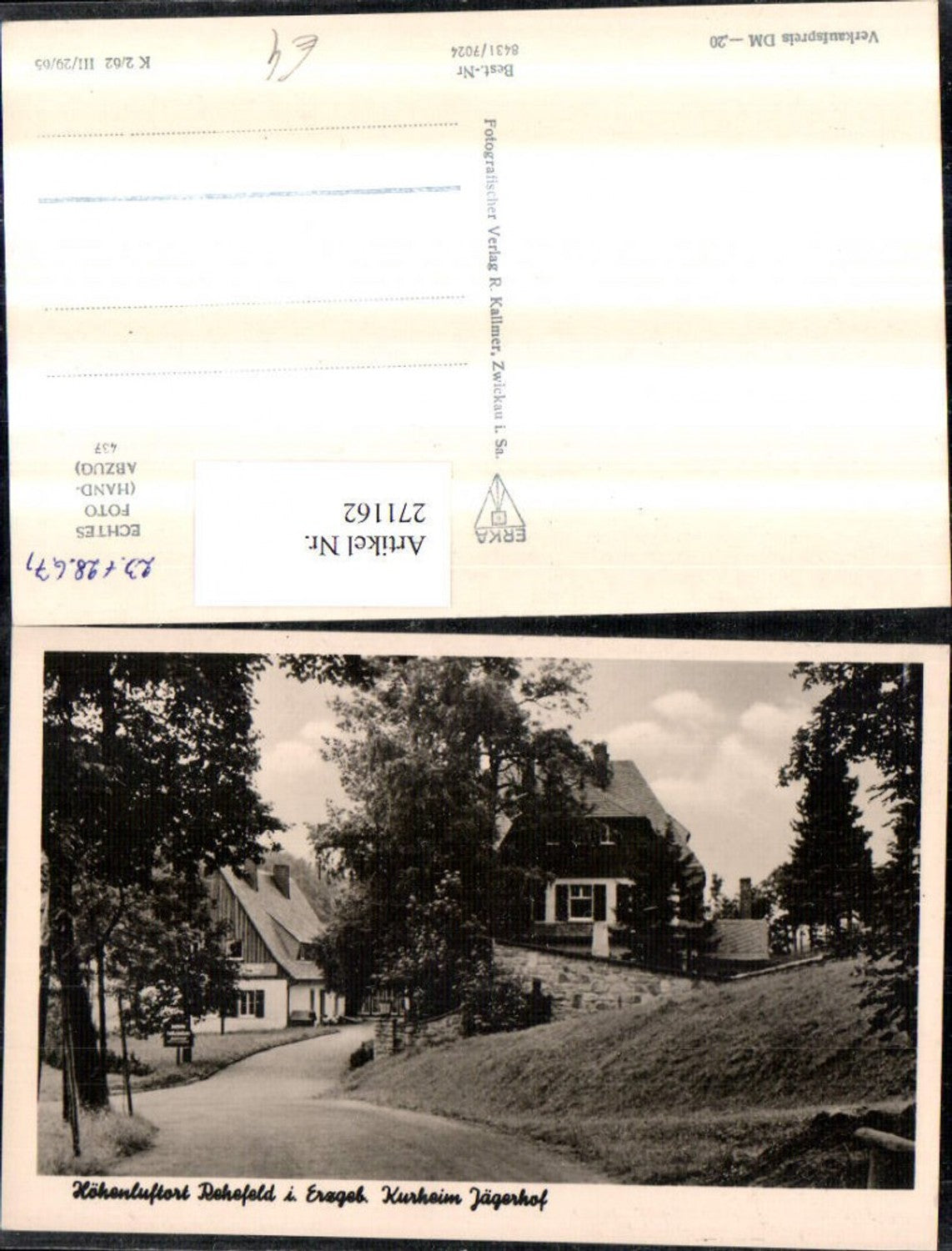271162,Rehefeld im Erzgebirge Kurheim Jägerhof