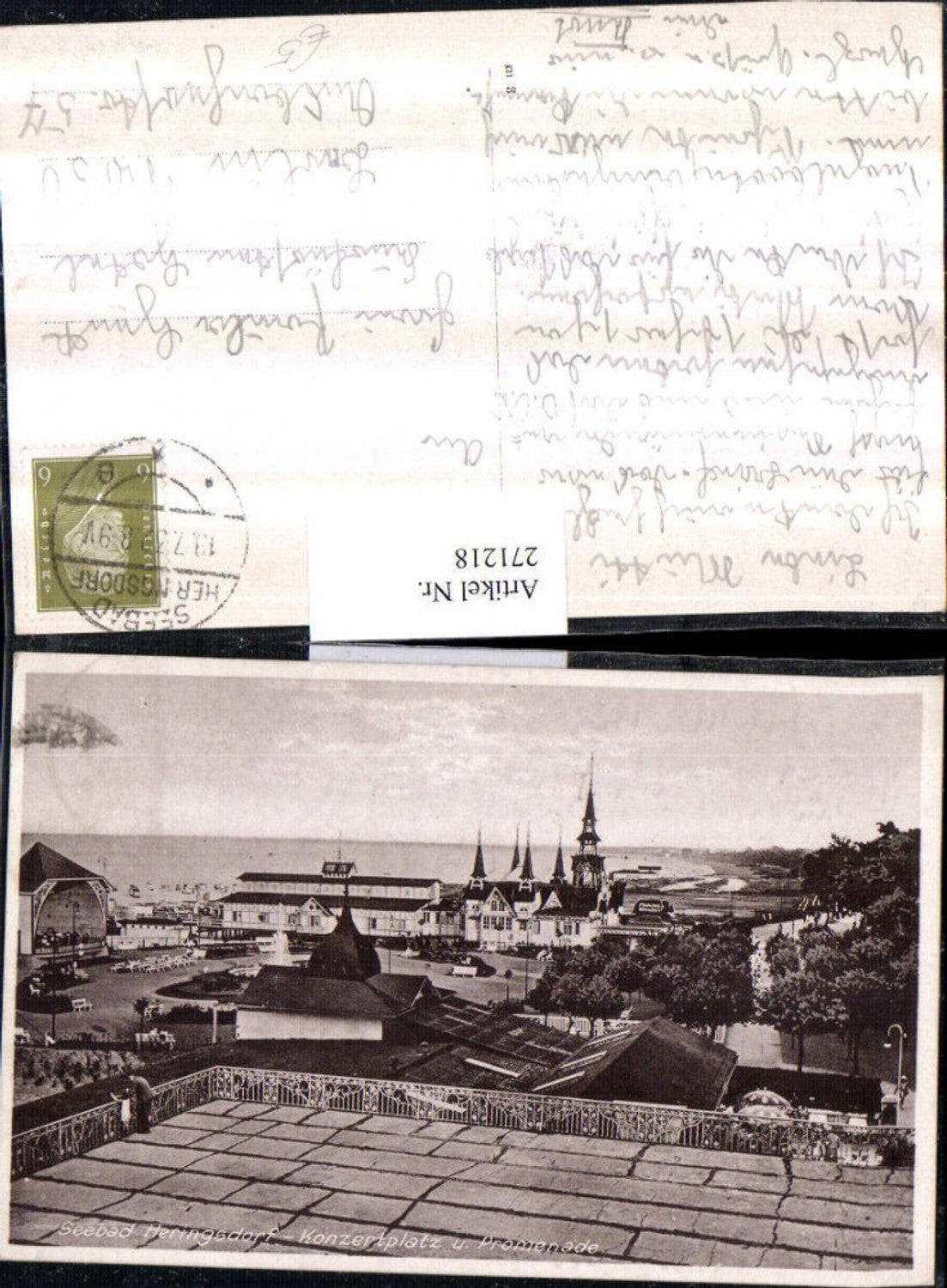 271218,Bad Heringsdorf Konzertplatz u. Promenade