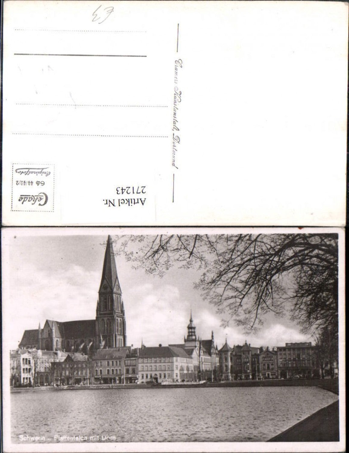 271243,Schwerin Pfaffenteich m. Dom
