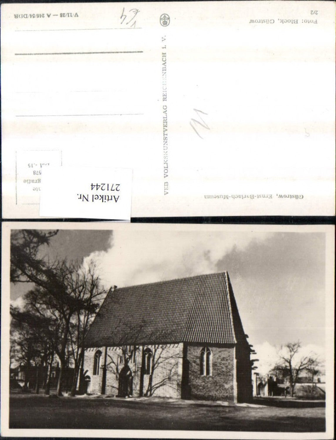 271244,Güstrow Ernst-Barlach-Museum pub VEB