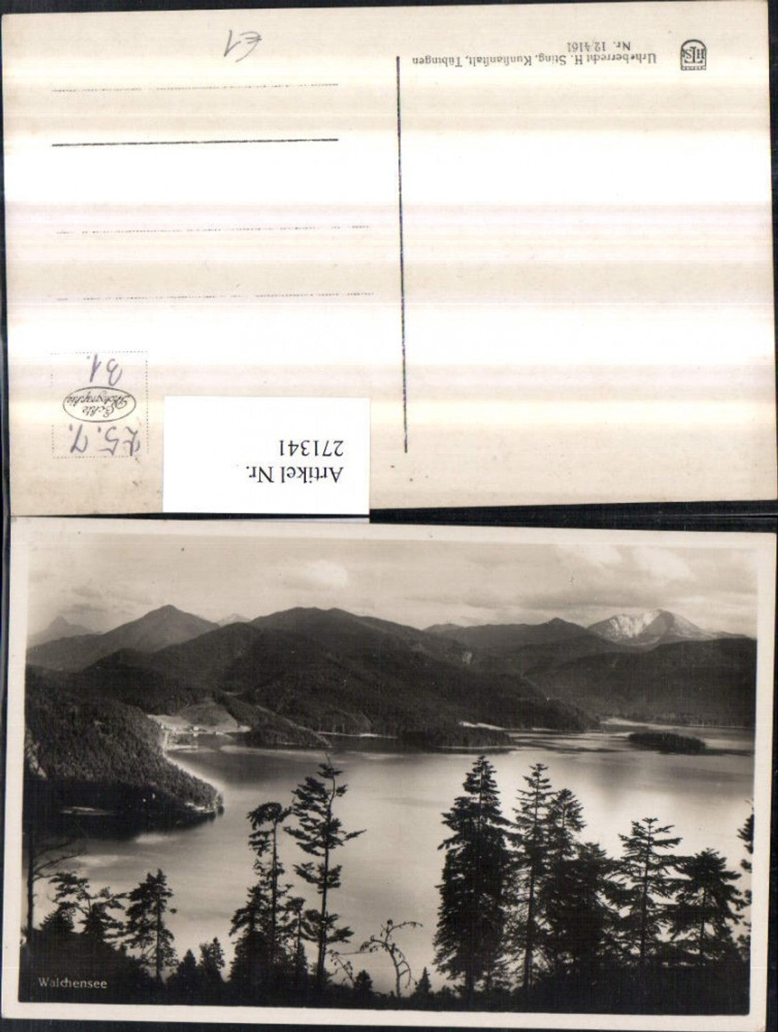 271341,Walchensee See b. Kochel Bergkulisse