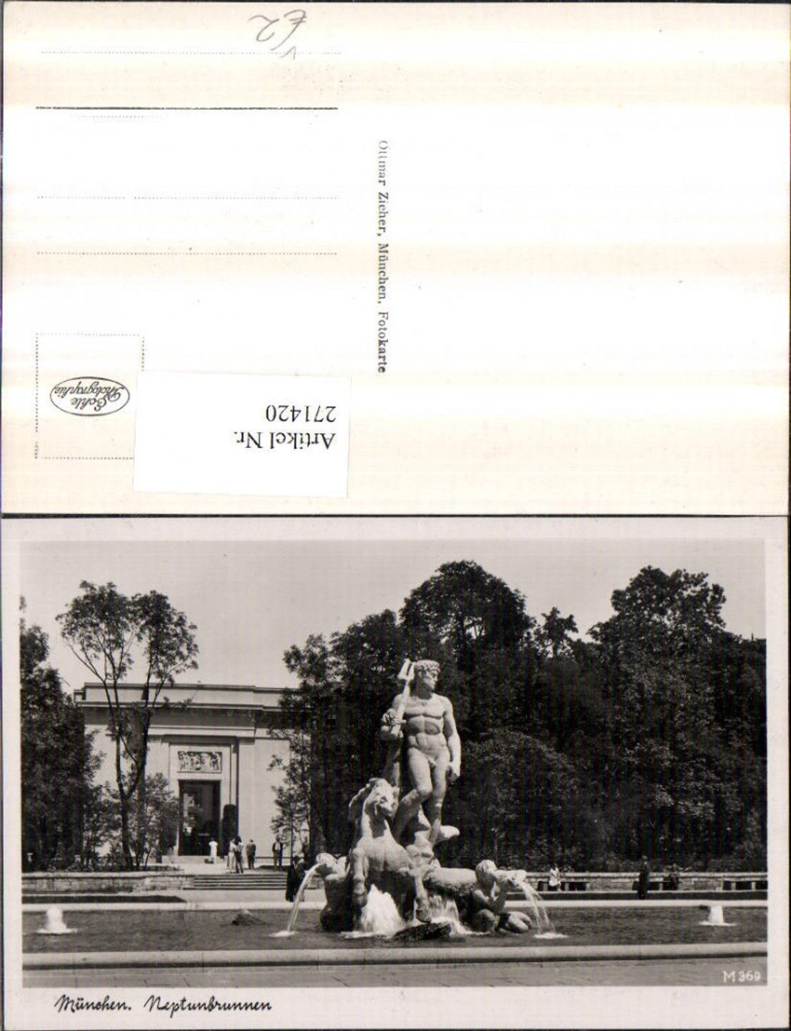 271420,München Neptunbrunnen Brunnen pub Ottmar Zieher