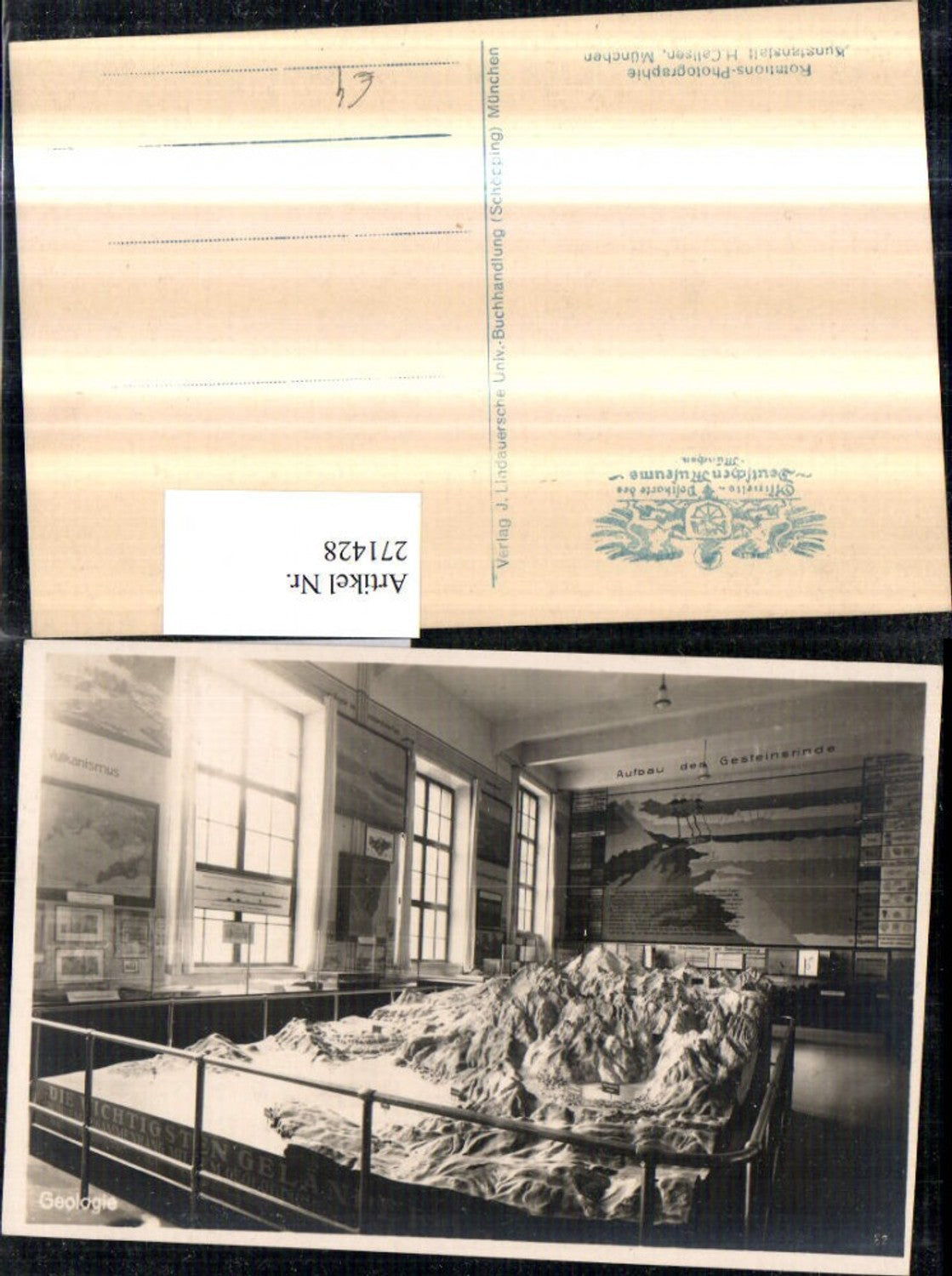 271428,München Deutsches Museum Geologie Aufbau der Gesteinsrinde Vulkanismus