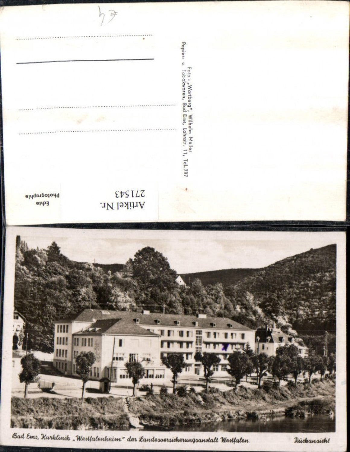 271543,Bad Ems Kurklinik Westfalenheim d. Landesversicherungsanstalt Westfalen