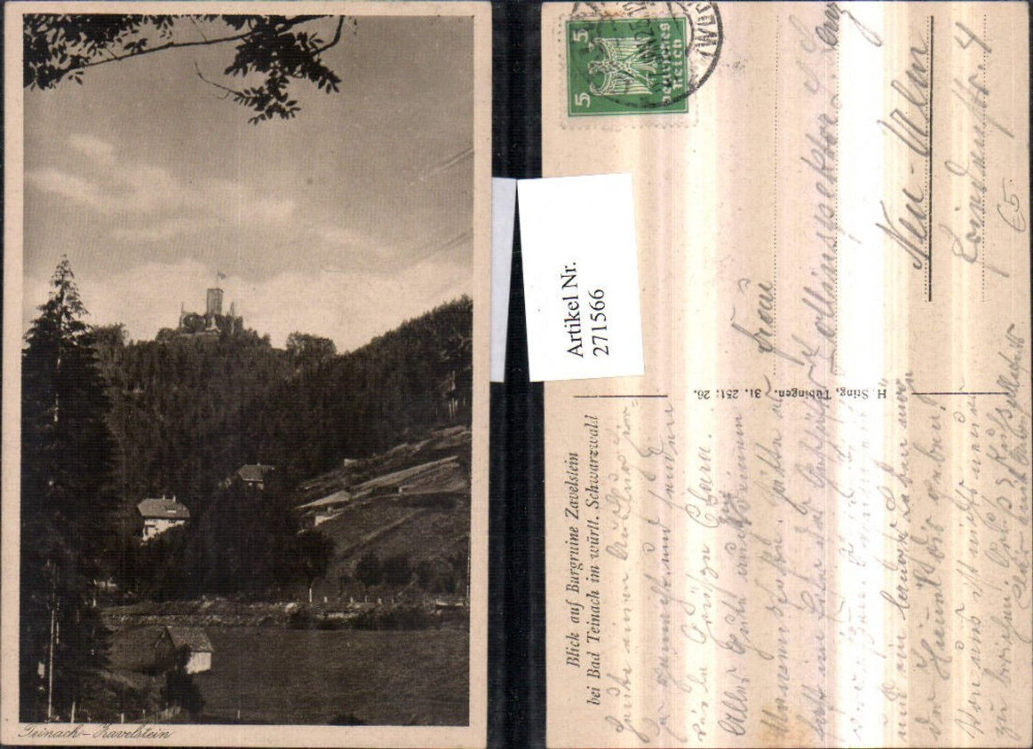 271566,Blick auf Burgruine Zavelstein b. Bad Teinach im Schwarzwald