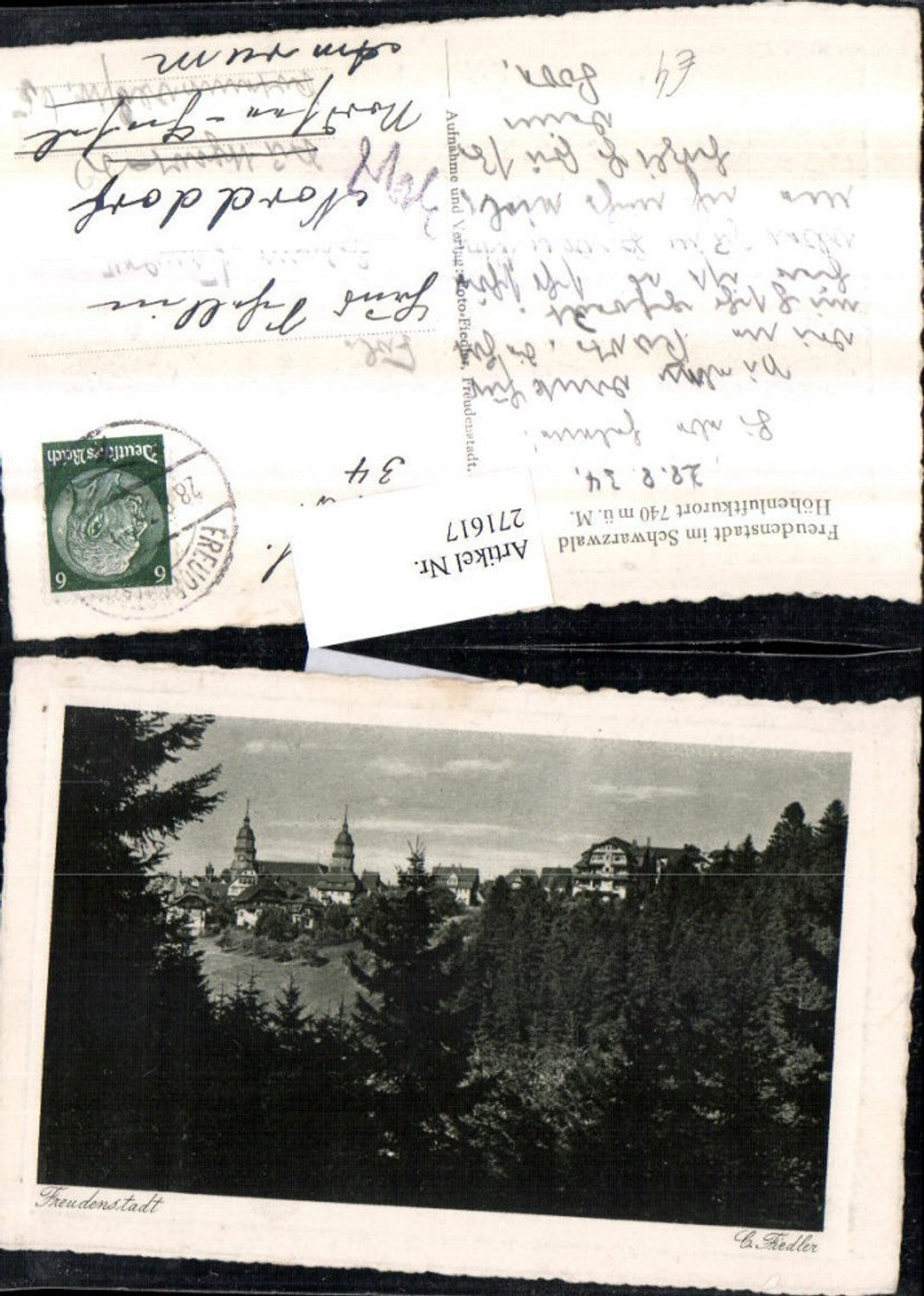 271617,Freudenstadt im Schwarzwald Teilansicht