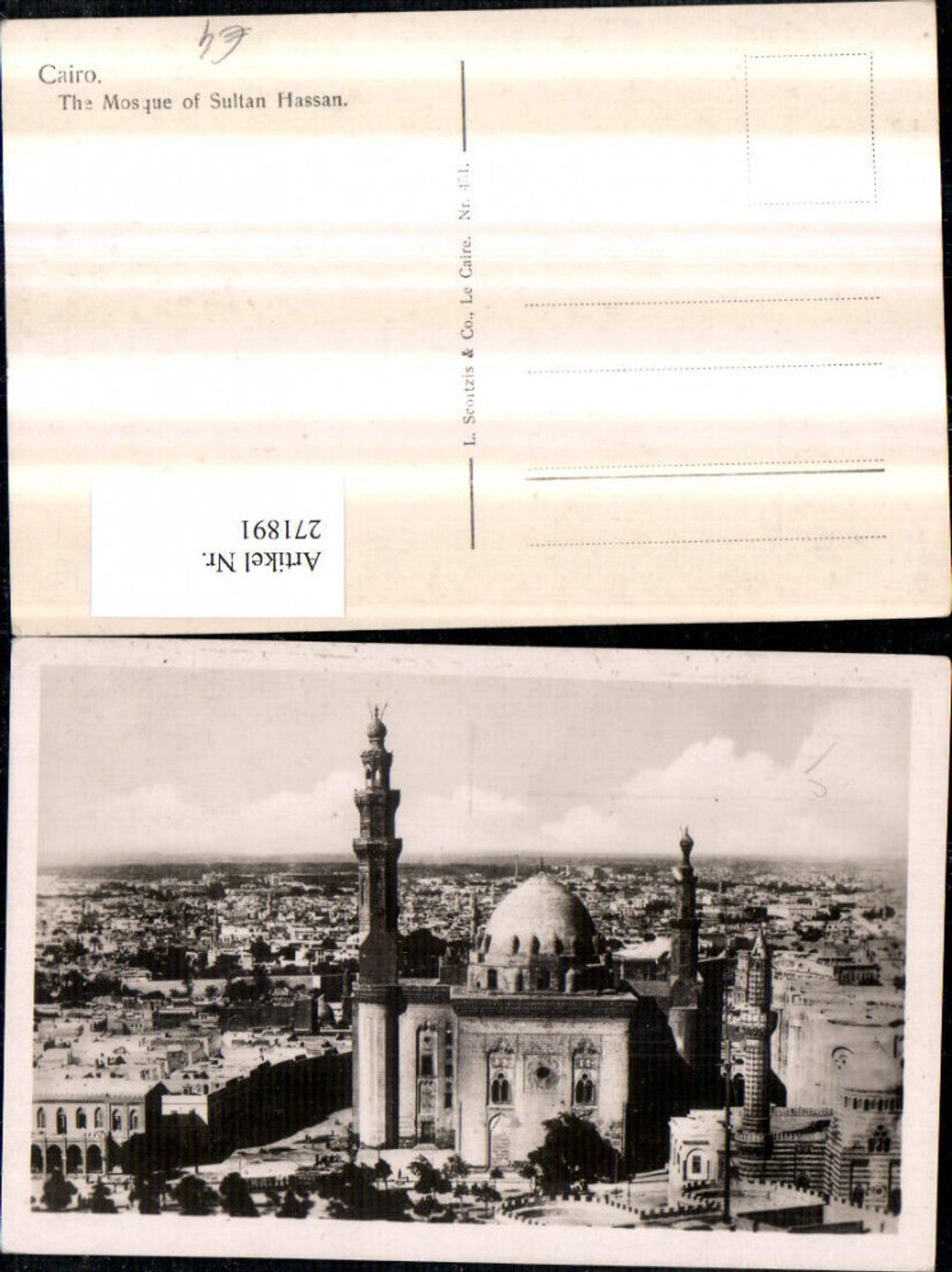 271891,Ägypten Cairo Kairo The Mosque of Sultan Hassan Totale Moschee