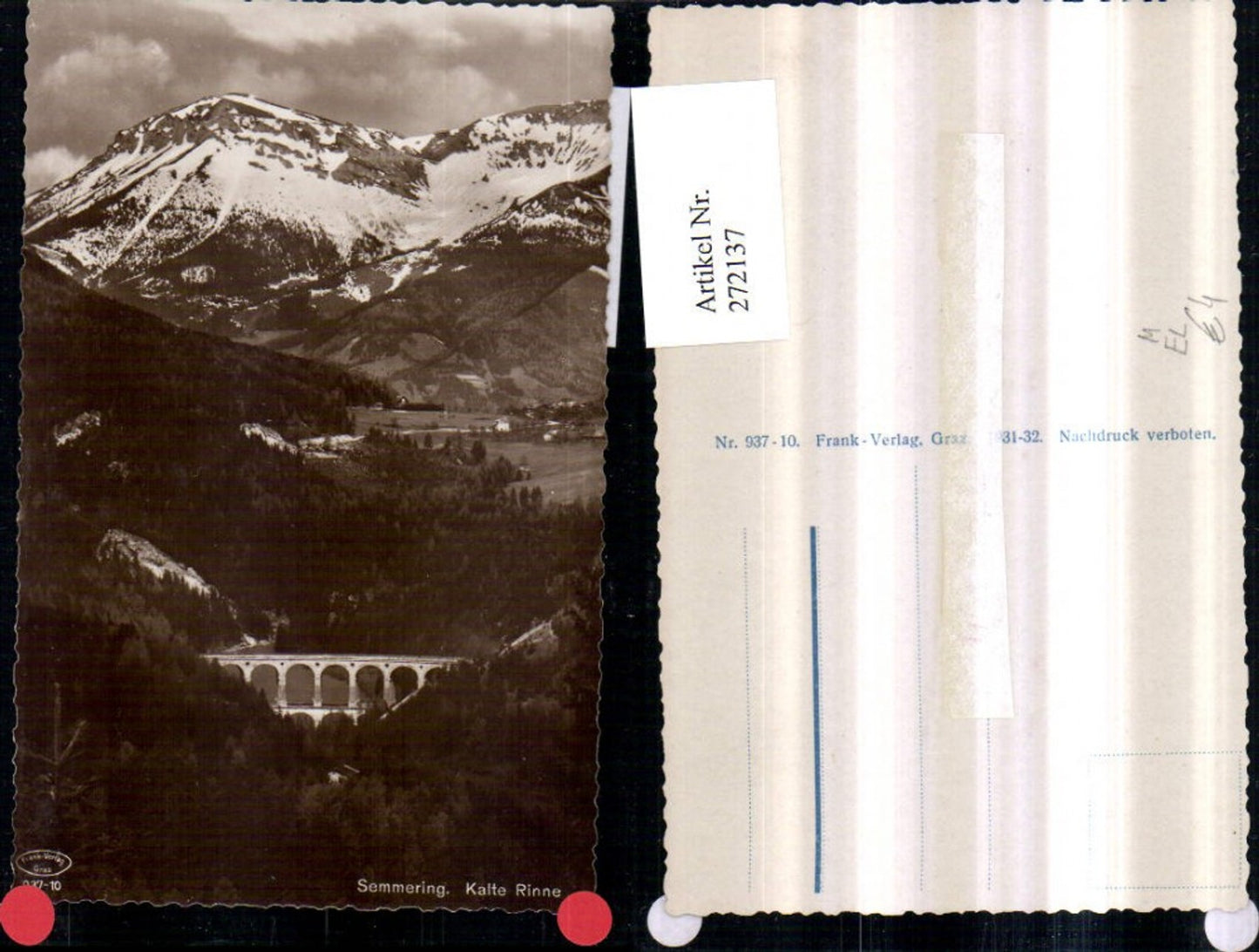 272137,Semmering Semmeringbahn Kalte Rinne Viadukt Bergkulisse