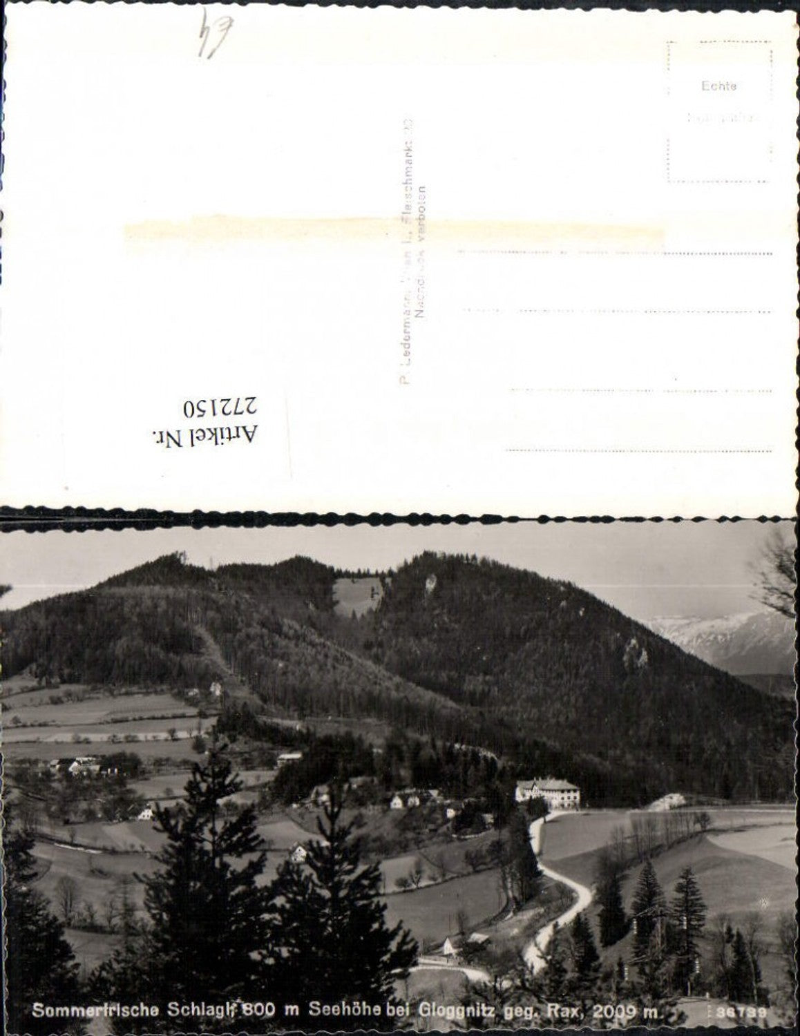 272150,Schlagl b. Gloggnitz geg. Rax