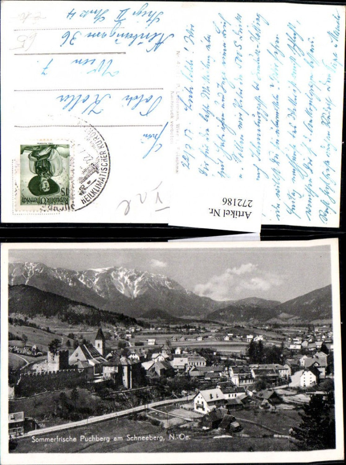 272186,Puchberg am Schneeberg Totale Bergkulisse