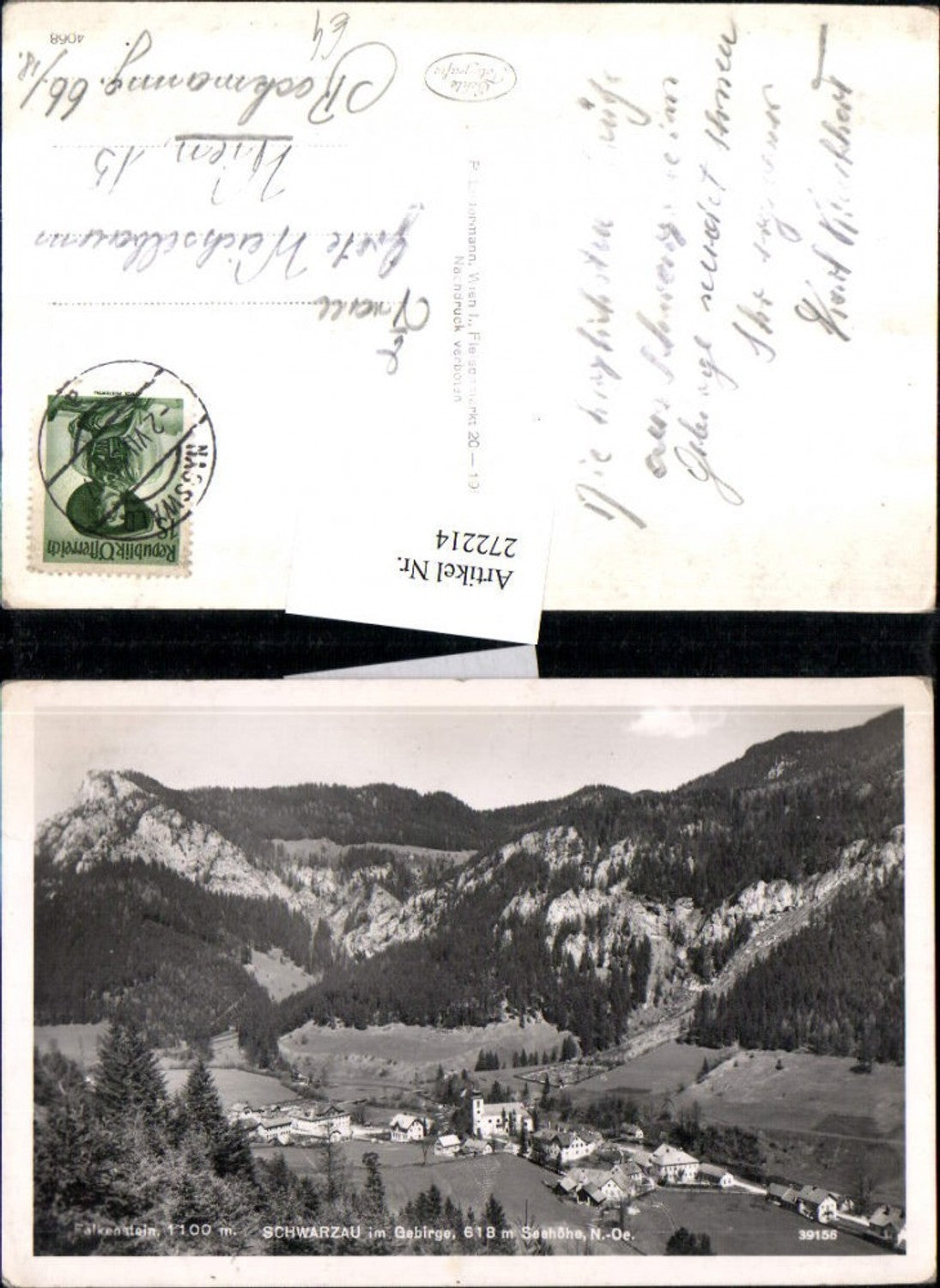 272214,Schwarzau im Gebirge Totale m. Falkenstein