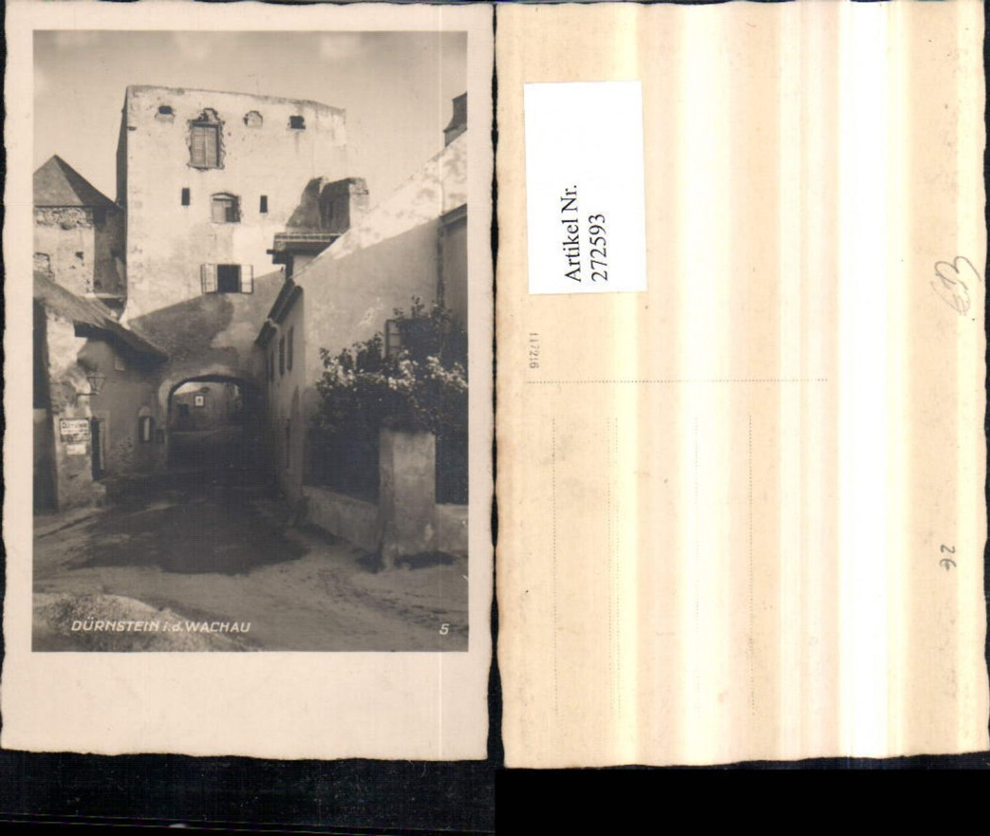 272593,Dürnstein in d. Wachau Straßenansicht Gasse