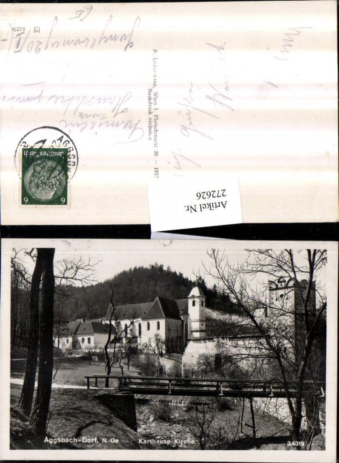 272626,Aggsbach-Dorf Karthause Kirche Brücke