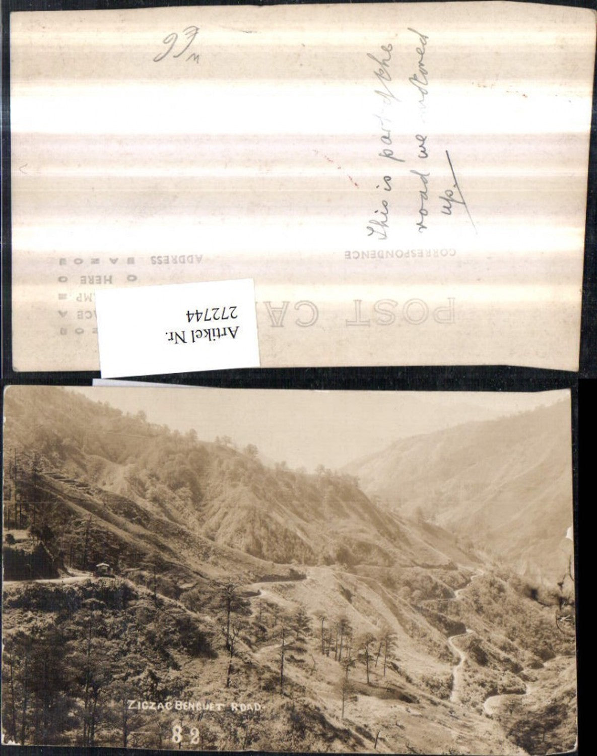 272744,Philippinen Benguet Zigzag Benguet Road Bergkulisse Straße