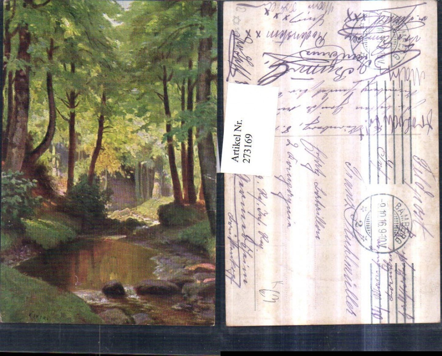 273169, Artist AK Keker Landscape Stream Forest