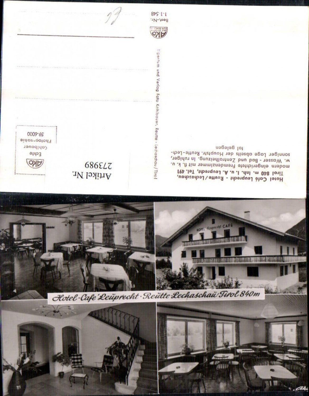 Alte Ansichtskarte – Old Postcard
