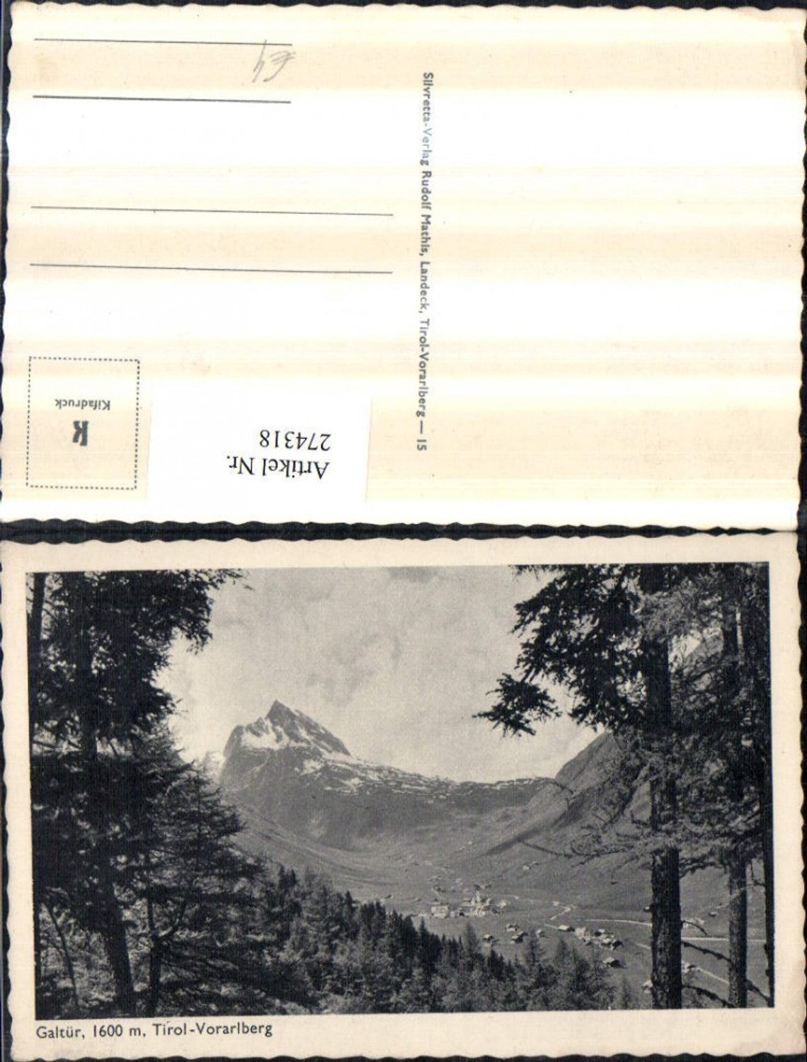 Alte Ansichtskarte – Old Postcard