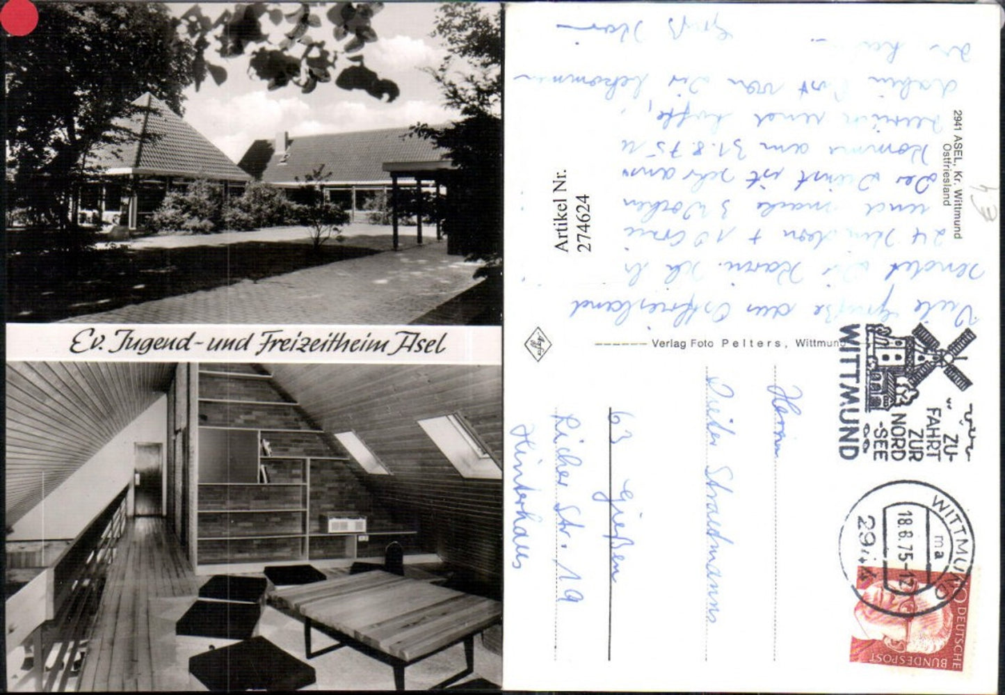 274624,Asel Ostfriesland Evangelisches Jugend- und Freizeitheim Mehrbildkarte