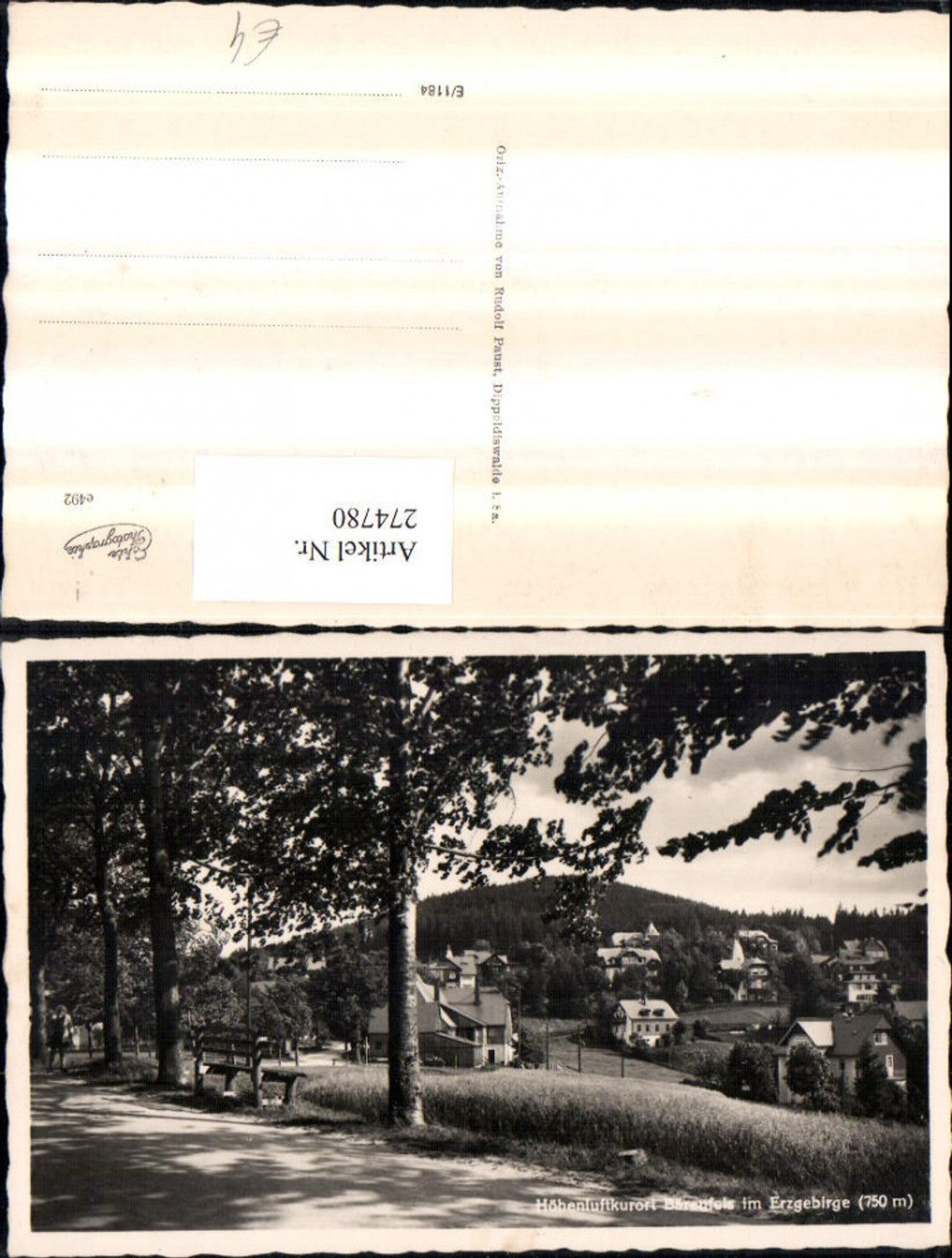 274780,Bärenfels im Erzgebirge Teilansicht