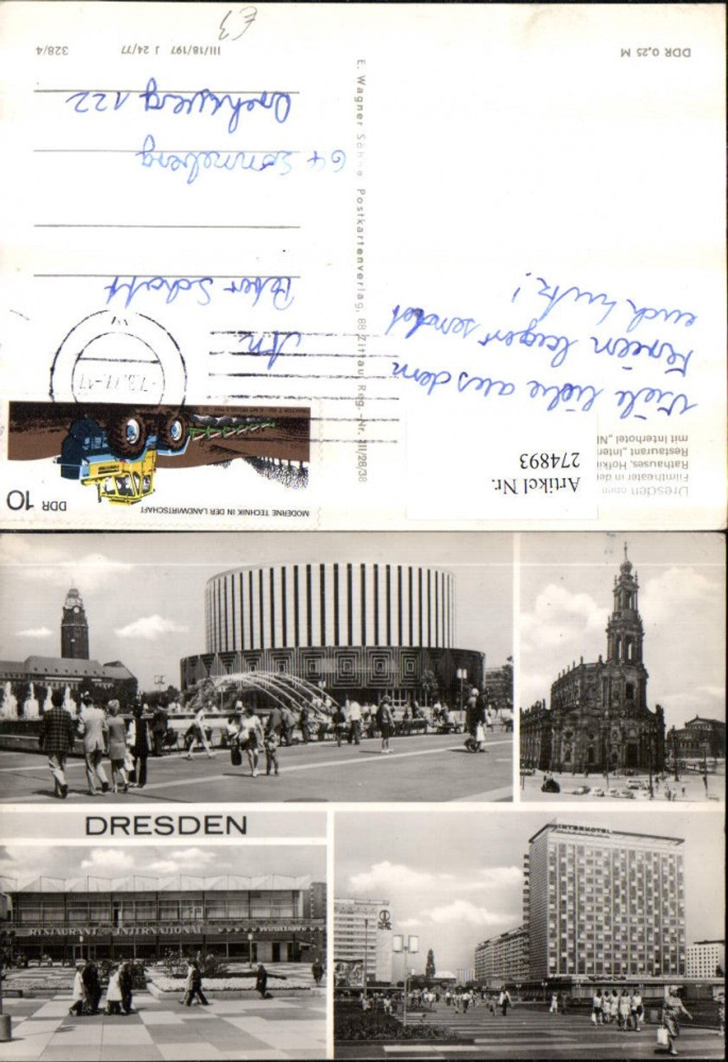274893, Dresden Filmtheater Rathausturm Hofkirche Restaurant International Multi-image map